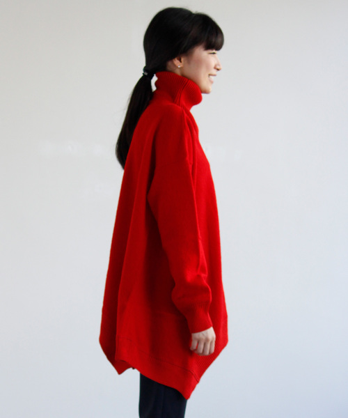 AVIE（アビィ）の「ウールAラインニットトップス（ニット/セーター