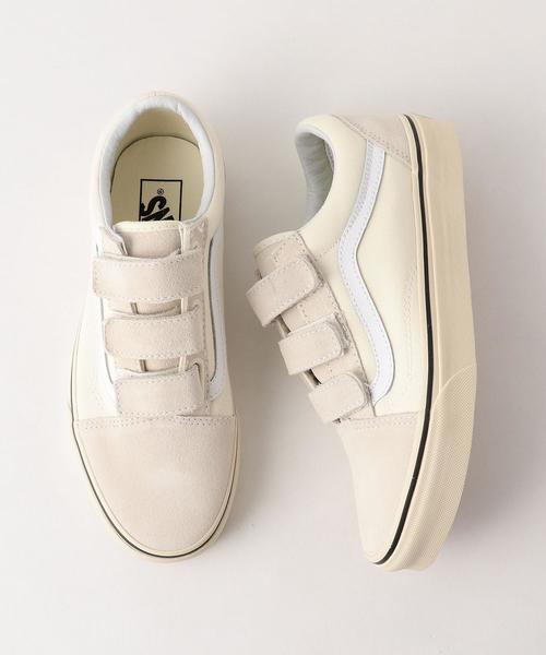 VANS（バンズ）の「＜VANS（バンズ）＞OLD SKOOL ベルクロスニーカー ◆（スニーカー・レディース・ナチュラル/オレンジ・6h/5/4h/6/5h）」の2枚目の写真