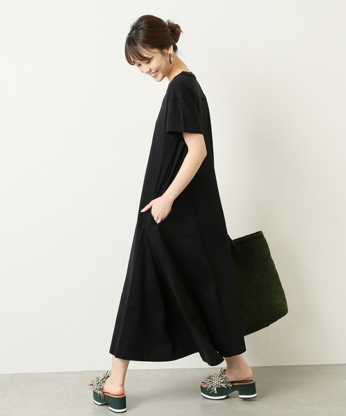 JOURNAL STANDARD(ジャーナルスタンダード)の「ドヅメフレアマキシワンピース◆(ワンピース・レディース・ブラック/ブルー/イエロー・FREE)」の5枚目の写真