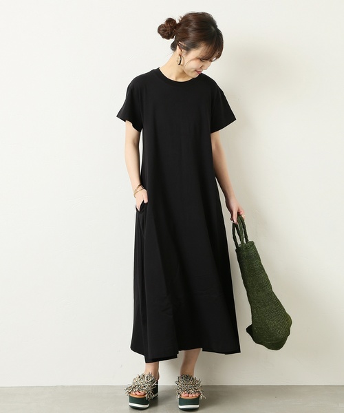 JOURNAL STANDARD(ジャーナルスタンダード)の「ドヅメフレアマキシワンピース◆(ワンピース・レディース・ブラック/ブルー/イエロー・FREE)」の9枚目の写真