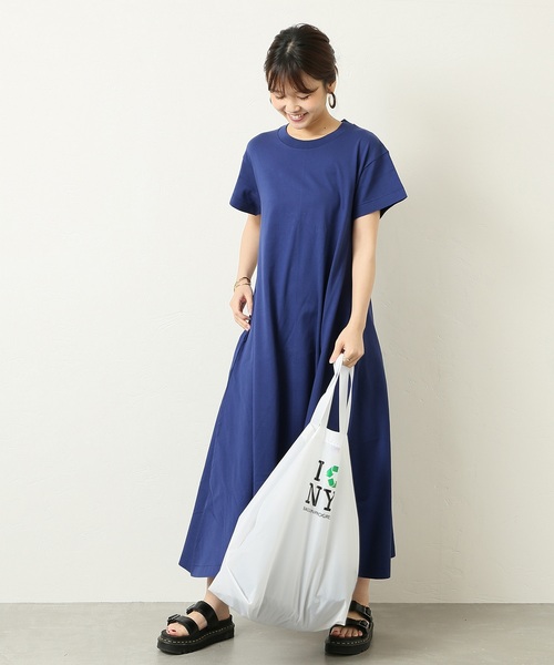 洗える】スイマータフタフレアマキシワンピース （ベアトップ