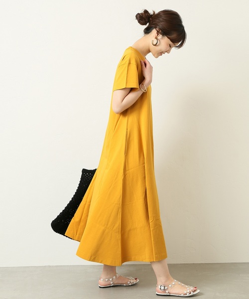 JOURNAL STANDARD(ジャーナルスタンダード)の「ドヅメフレアマキシワンピース◆(ワンピース・レディース・ブラック/ブルー/イエロー・FREE)」の20枚目の写真
