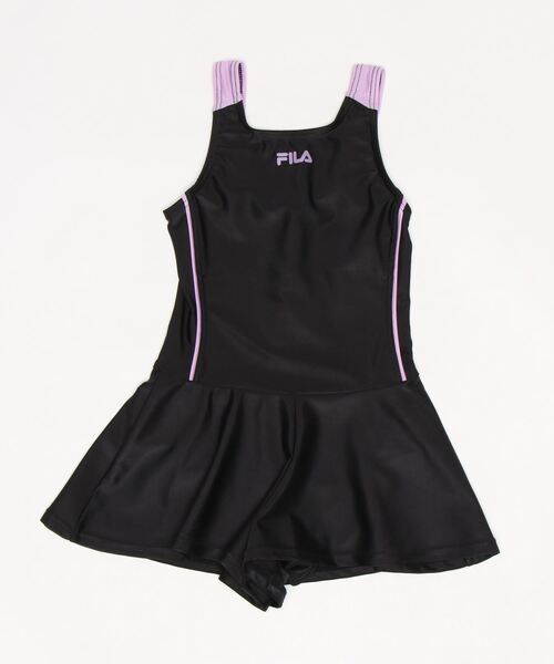 FILA(フィラ)の「【FILA】FILA キッズ ブランドスクール水着 パンツ一体型(水着・キッズ・ホワイト/サックスブルー/ブラック×パープル/ネイビー/ブラック/ネイビー×ホワイト/ブラック系その他・130/140/150/160/170/120)」の4枚目の写真