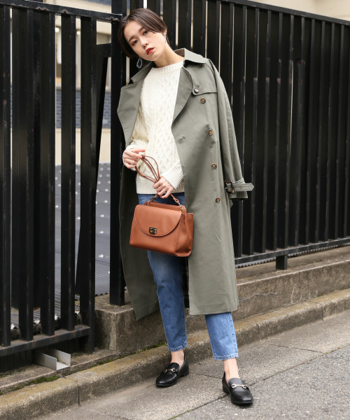 LOWRYS FARM(ローリーズファーム)の「キノウツキ2WAYトレンチ 807902(トレンチコート・レディース・ベージュ/カーキ・MEDIUM/LARGE)」の1枚目の写真