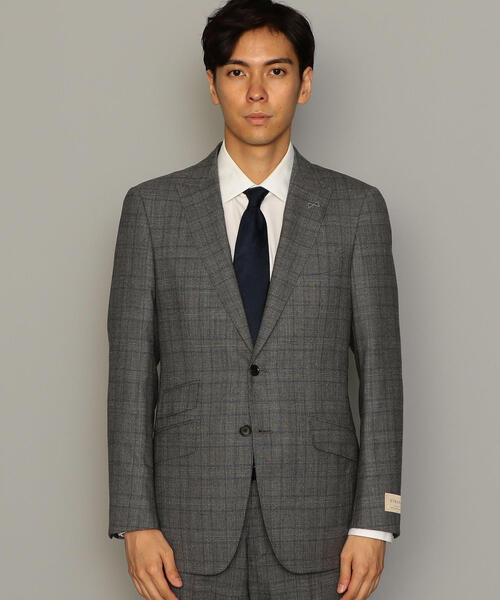 GREEN LABEL RELAXING スーツ 110 ダークグリーンチェック 極美品 グリーンレーベルリラクシング スーツ 2点セット