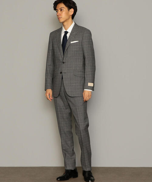 未使用級✨グリーンレーベルリラクシング スーツ 洗える ネイビー チェック S 未使用級✨グリーンレーベルリラクシング スーツ 洗える