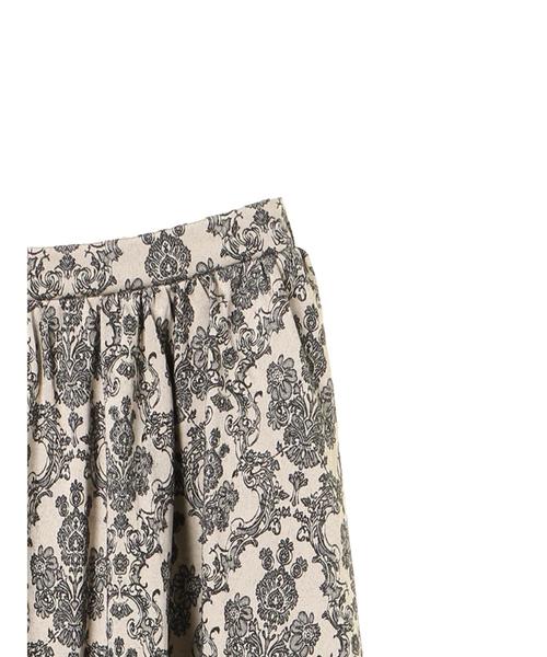 Green　Parks（グリーンパークス）の「ジャカートギャザーボリュームフレアスカート（スカート・レディース・ブラック/ベージュ/その他6・FREE）」の11枚目の写真