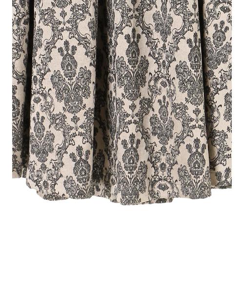 Green　Parks（グリーンパークス）の「ジャカートギャザーボリュームフレアスカート（スカート・レディース・ブラック/ベージュ/その他6・FREE）」の10枚目の写真