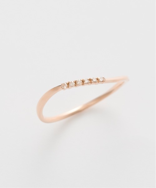 Jewel closet by L&Co.(ジュエルクローゼットバイエルアンドコー)の「K10 ダイヤモンド ニュアンスライン リング(リング・レディース・イエローゴールド/ピンクゴールド・9号/11号/13号)」の9枚目の写真