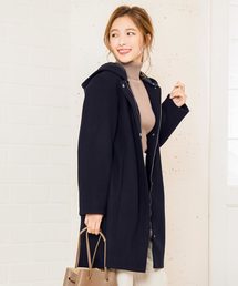 フード付き2wayミディアム丈ノーカラーコート＊レディース/アウター[K792]神戸レタス