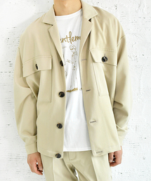PairPair | 両胸ポケットとろみゆるジャケット/セットアップ可(テーラードジャケット)