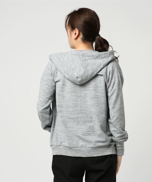 パーカー エスエヌスーパーナチュラル W ESSENTIAL ZIP HOODIE レディース SN super.natural（スーパーナチュラル）の「エスエヌスーパー