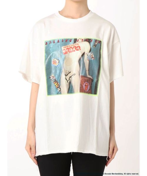 jouetie（ジュエティ）の「THE ROLLING STONES フォトTシャツ（Tシャツ/カットソー・レディース・ブラック/オフホワイト/ピンク・MEDIUM）」の10枚目の写真