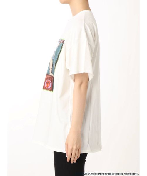 jouetie（ジュエティ）の「THE ROLLING STONES フォトTシャツ（Tシャツ/カットソー・レディース・ブラック/オフホワイト/ピンク・MEDIUM）」の11枚目の写真