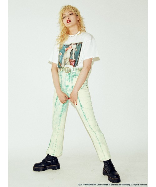 jouetie（ジュエティ）の「THE ROLLING STONES フォトTシャツ（Tシャツ/カットソー・レディース・ブラック/オフホワイト/ピンク・MEDIUM）」の5枚目の写真