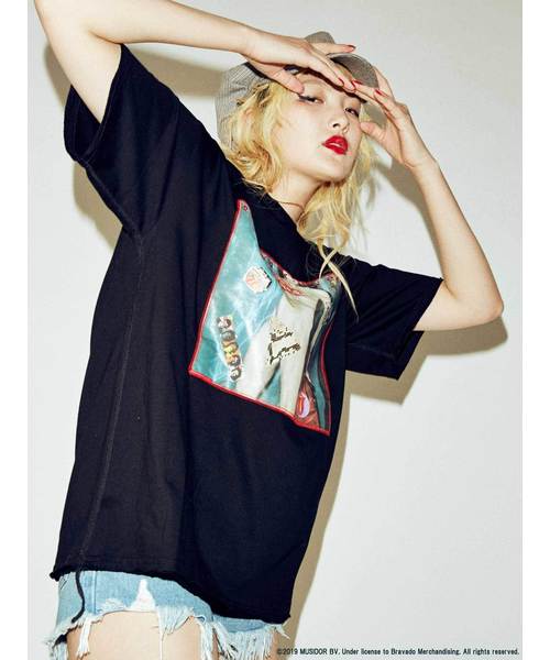 jouetie（ジュエティ）の「THE ROLLING STONES フォトTシャツ（Tシャツ/カットソー・レディース・ブラック/オフホワイト/ピンク・MEDIUM）」の6枚目の写真