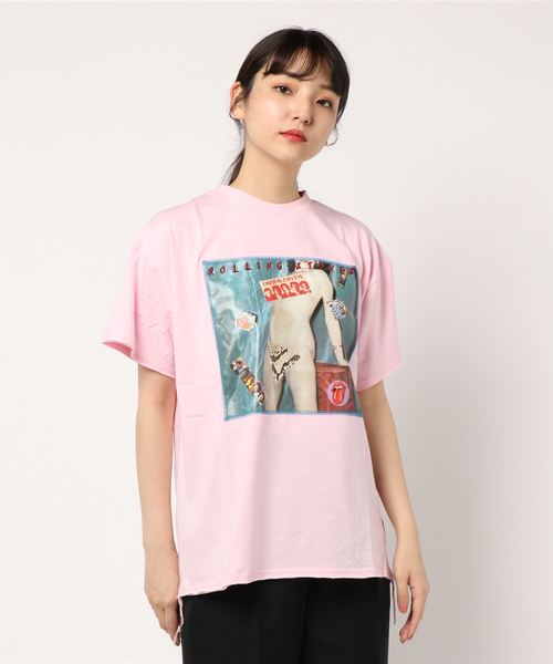 jouetie（ジュエティ）の「THE ROLLING STONES フォトTシャツ（Tシャツ/カットソー・レディース・ブラック/オフホワイト/ピンク・MEDIUM）」の22枚目の写真