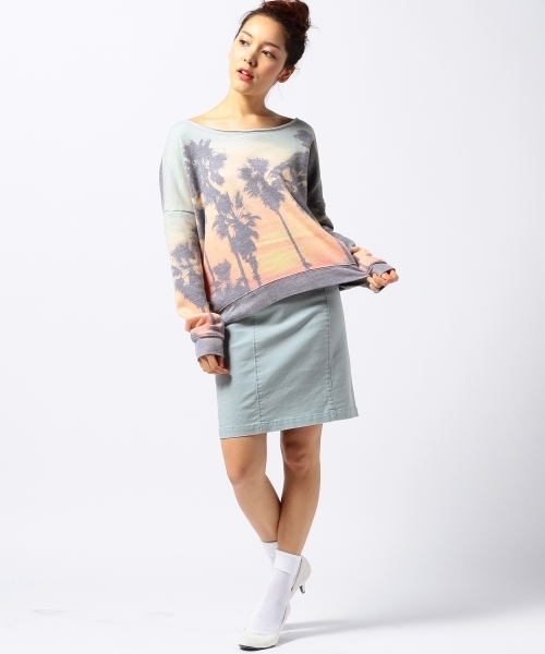 Another Edition（アナザーエディション）の「■AE カラーDNM タイト SK ◆（スカート・レディース・オフホワイト/ライトブルー/ネイビー・MEDIUM/SMALL）」の10枚目の写真