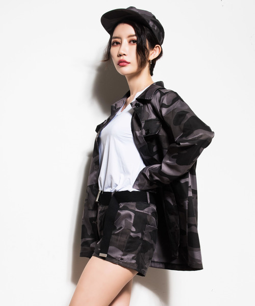 Dita（ディータ）の「ハロウィンコスチューム  迷彩アーミー 4点セット コスプレ【dl】（コスチューム/パーティーグッズ・レディース・ブラック系その他/グリーン系その他・M/L）」の8枚目の写真