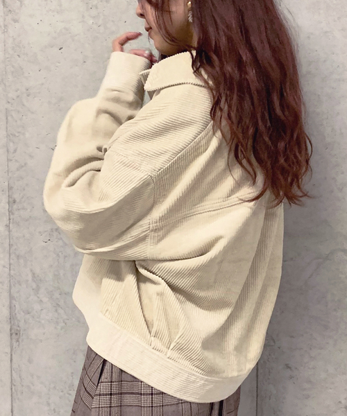 apres jour mignon（アプレジュールミニョン）の「コーデュロイポケットブルゾン【ZOZOTOWN限定アイテム】（ブルゾン・レディース・ダークブラウン/ベージュ/アイボリー・フリー）」の19枚目の写真