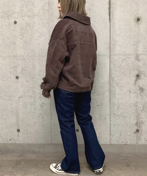 apres jour mignon（アプレジュールミニョン）の「コーデュロイポケットブルゾン【ZOZOTOWN限定アイテム】（ブルゾン・レディース・ダークブラウン/ベージュ/アイボリー・フリー）」の21枚目の写真