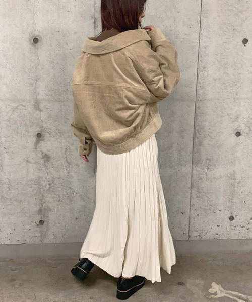 apres jour mignon（アプレジュールミニョン）の「コーデュロイポケットブルゾン【ZOZOTOWN限定アイテム】（ブルゾン・レディース・ダークブラウン/ベージュ/アイボリー・フリー）」の12枚目の写真