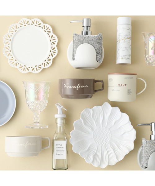 Francfranc ホイップシリーズ ケーキ皿×2 ホワイト Francfranc