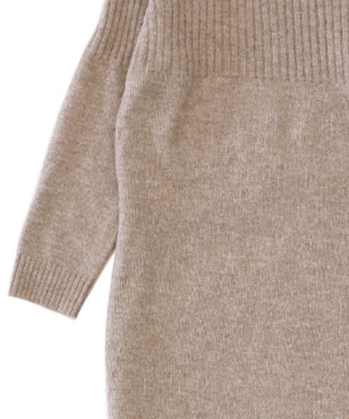 select MOCA（セレクトモカ）の「breast rib Knit one-piece（ワンピース・レディース・ブラウン/ベージュ・FREE）」の17枚目の写真