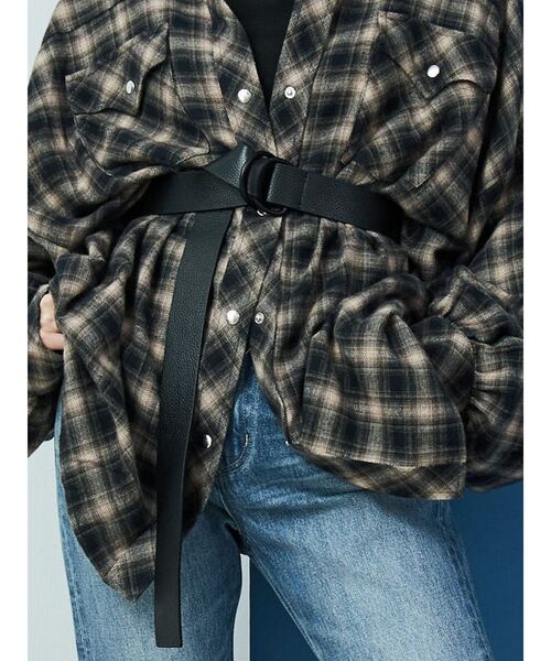 EMODA（エモダ）の「レザーロングベルト（ベルト・レディース・ブラック/ブラウン・FREE）」の2枚目の写真