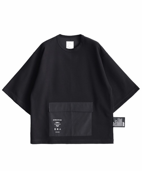 SHAREEF(シャリーフ)の「BLOCK JQ S/S POCKET T(Tシャツ/カットソー・メンズ・ホワイト/ブラック/ブラウン/ダークグリーン・1/2/3)」の5枚目の写真