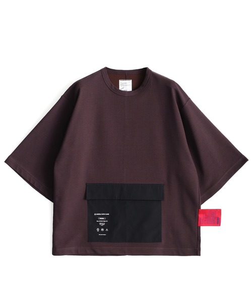 SHAREEF(シャリーフ)の「BLOCK JQ S/S POCKET T(Tシャツ/カットソー・メンズ・ホワイト/ブラック/ブラウン/ダークグリーン・1/2/3)」の13枚目の写真