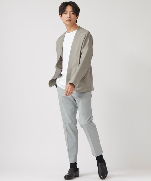 soe（ソーイ）の「【soe】別注ベーシックスラックス / 1874-60-903（スラックス・メンズ・グレー/ブラウン/ミント/ブラック・1/0/2）」の7枚目の写真