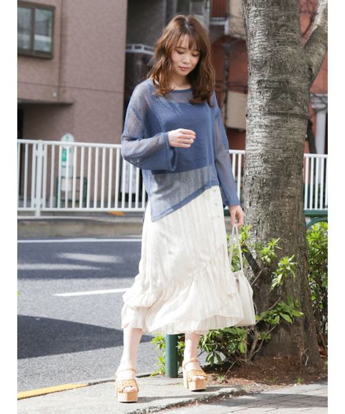 dazzlin（ダズリン）の「【セットアップ】フラワーレオパードセットアップ（ワンピース・レディース・ピンク/イエロー/アイボリー・FREE）」の9枚目の写真