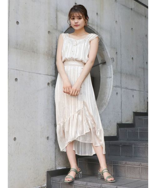 dazzlin（ダズリン）の「【セットアップ】フラワーレオパードセットアップ（ワンピース・レディース・ピンク/イエロー/アイボリー・FREE）」の14枚目の写真