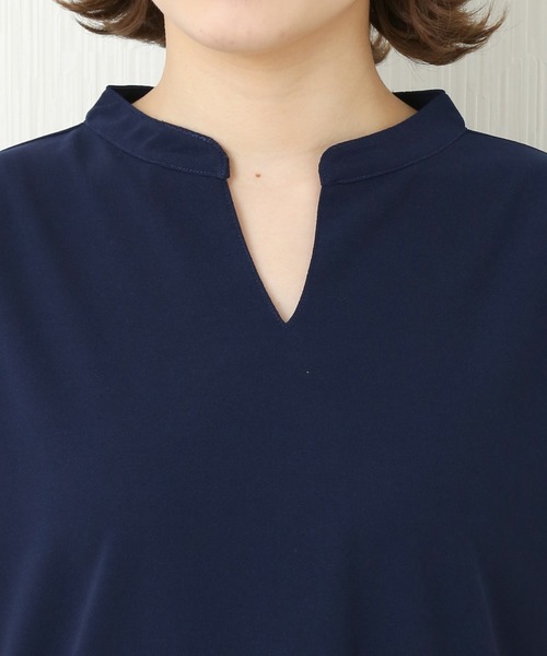 MARLENE JOBERT（マルレーヌ　ジョベル）の「キーネックワンピース（ワンピース・レディース・ブラック/ネイビー/グリーン・M）」の10枚目の写真