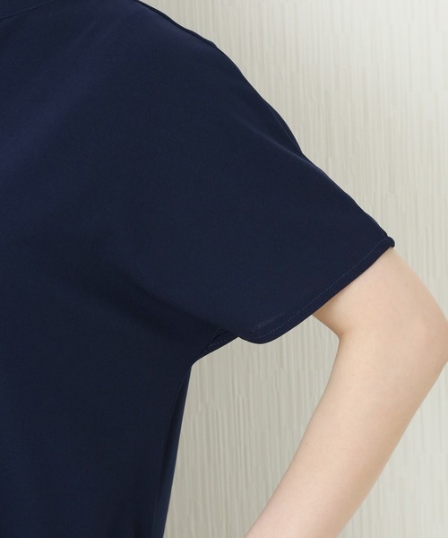 MARLENE JOBERT（マルレーヌ　ジョベル）の「キーネックワンピース（ワンピース・レディース・ブラック/ネイビー/グリーン・M）」の9枚目の写真