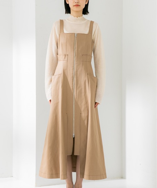 STUDIOUS（ステュディオス）の「【STUDIOUS】ヴィンテージクロスジャンスカ（ワンピース・レディース・ブラック/ベージュ・FREE）」の13枚目の写真