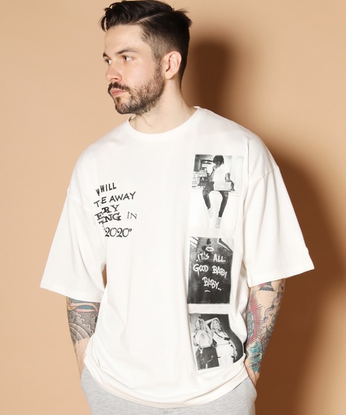 GALLIS ADDICTION(ガリスアディクション)の「GAランダムフォト半袖Tシャツ(Tシャツ/カットソー・メンズ・ホワイト/ブラック/ベージュ・FREE)」の2枚目の写真