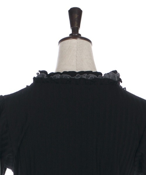 axes femme（アクシーズファム）の「バラクロスストラップキャミ（キャミソール・レディース・ブラック/サックスブルー/キナリ/ピンク系その他・MEDIUM）」の10枚目の写真