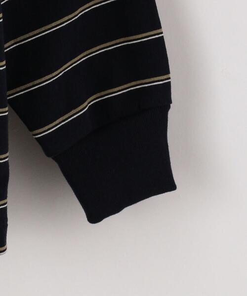 Steven Alan（スティーブンアラン）の「＜Steven Alan＞ LIGHT HI-DENS BORDER CREW NECK TEE-BOX/カットソー（Tシャツ/カットソー・メンズ・ダークブラウン/ナチュラル/ネイビー・LARGE/X-LARGE/MEDIUM/SMALL）」の19枚目の写真