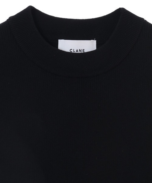 クラネ　clane スクエアスリーブニットトップス ブラック CLANE - スクエアスリーブニットトップス | SQUARE SLEEVE KNIT