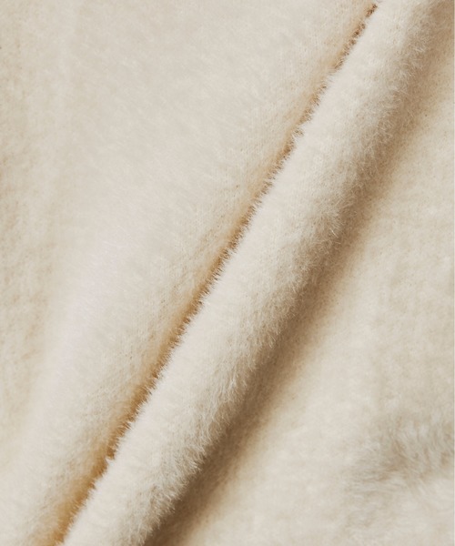 DOUBLE STANDARD CLOTHING(ダブルスタンダードクロージング)の「シャギーモールカーディガン(カーディガン/ボレロ・レディース・オフホワイト/ターコイズブルー/ネイビー・36/38)」の10枚目の写真