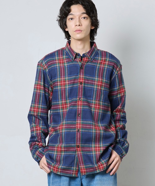 L.L.Bean（エルエルビーン）の「スコッチ・プラッド・フランネル・シャツ ジャパン・フィット（シャツ/ブラウス・メンズ・ブルー系その他/レッド系その他/ブルー系その他2/グレー系その他/グレー系その他2/レッド系その他2/ブルー系その他3/ブラック系その他/ブルー系その他4/ブラック系その他2/ブルー系その他7/ブルー系その他5/ブルー系その他6/ホワイト系その他/グリーン系その他/ホワイト系その他2/レッド系その他3/グリーン系その他2/ブルー系1/マルチ/ブラック系その他3/ブルー系2/グリーン系その他3/グリーン系その他4/ベージュ系その他/ブルー系3・SMALL/MEDIUM/LARGE/X-LARGE/XX-LARGE）」の22枚目の写真