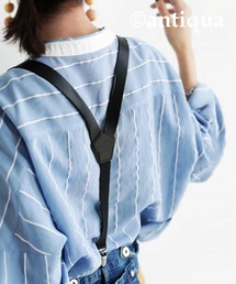 antiqua（アンティカ）の「マニッシュ印象。レザーサスペンダー（サスペンダー）」