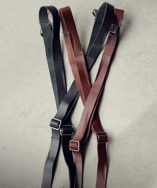 antiqua（アンティカ）の「マニッシュ印象。レザーサスペンダー