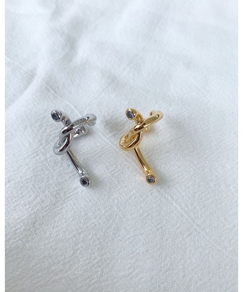 mou（モウ）の「結びイヤーカフ（イヤーカフ・レディース・シルバー/ゴールド・FREE）」の6枚目の写真