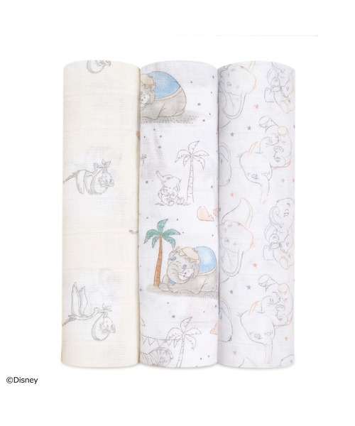 Disney（ディズニー）の「スワドル 3枚入り（おくるみ・キッズ・ホワイト系その他/ホワイト系その他2/ブルー系その他/ホワイト×イエロー/ホワイト×グレー/ホワイト×ピンク・FREE）」の2枚目の写真