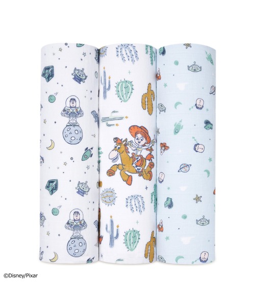 Disney（ディズニー）の「スワドル 3枚入り（おくるみ・キッズ・ホワイト系その他/ホワイト系その他2/ブルー系その他/ホワイト×イエロー/ホワイト×グレー/ホワイト×ピンク・FREE）」の6枚目の写真