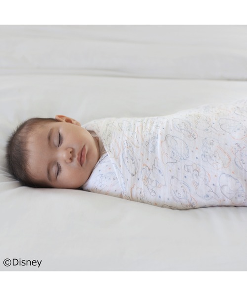 Disney（ディズニー）の「スワドル 3枚入り（おくるみ・キッズ・ホワイト系その他/ホワイト系その他2/ブルー系その他/ホワイト×イエロー/ホワイト×グレー/ホワイト×ピンク・FREE）」の16枚目の写真