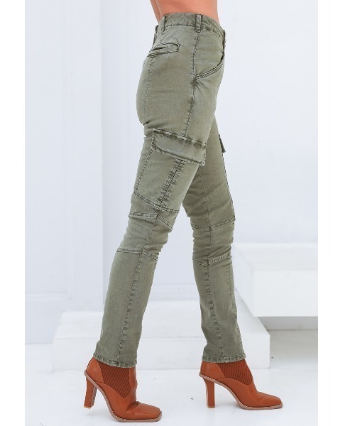 ALEXIA STAM(アリシアスタン)の「Stretch Slim Cargo Pants/ストレッチスリムカーゴパンツ(カーゴパンツ・レディース・ブラック/ベージュ/カーキ・S/M/XS)」の15枚目の写真